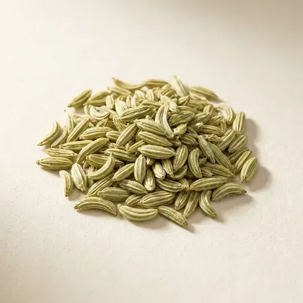 A heap of whole fennel seeds